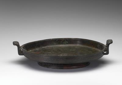 图片[2]-Pan water vessel with triangular cloud pattern, Spring and Autumn period (770-476 BCE)-China Archive